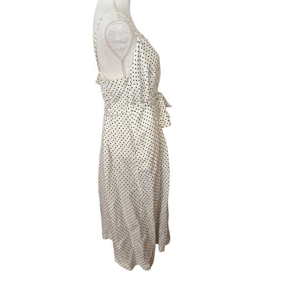 Kate Spade New York x Target Mini Polka Dot Tie-Waist Midi Dress Cream Black XL - Picture 6 of 6